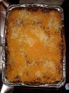 A picture of mexican taco lasagna.