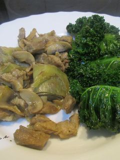 Una foto de Combinado de verduras con carne y Kale