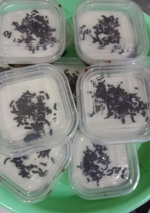 Foto resep Puding coklat vla putih