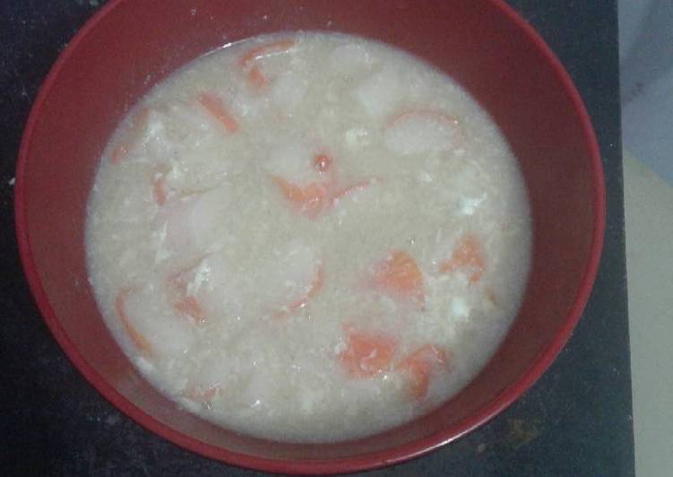 Resep Cream soup kepiting ala rumahan yang Lezat