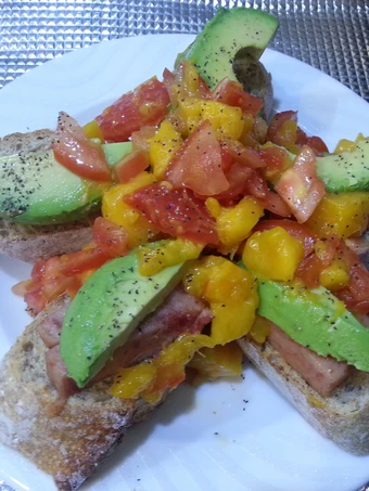 Simple Way Make Recipe Mango salsa avocado and spam tapa that is Delicious, Tasty}
