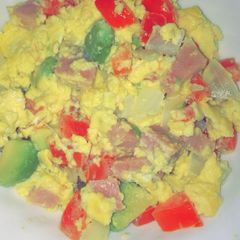 A picture of Loaded Scrambled Eggs.