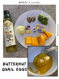 Foto resep Mpasi 6 bulan: kabocha/labu kuning telur puyuh | butternut quail eggs
