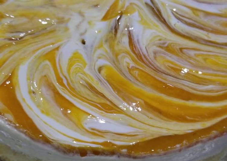 Simple Way to Make Super Quick Homemade No bake Mango cheesecake