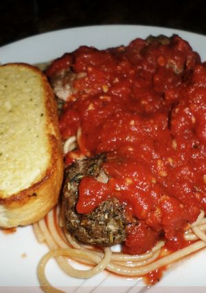 A picture of Spaghetti and Meatballs.