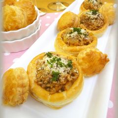A picture of Creamy Mashed Potato & Meat Pies.