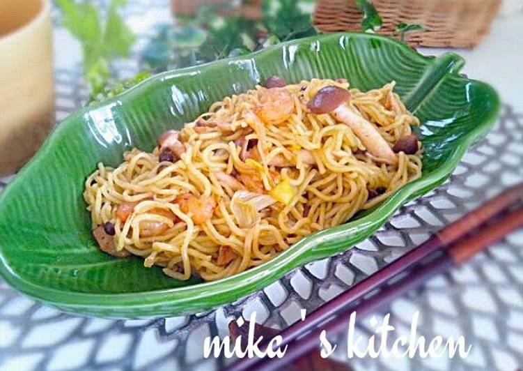 Recipe of Matcha Salt Yakisoba