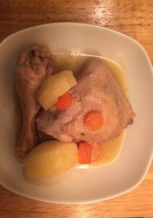 Una foto de Guiso de pollo con mostaza