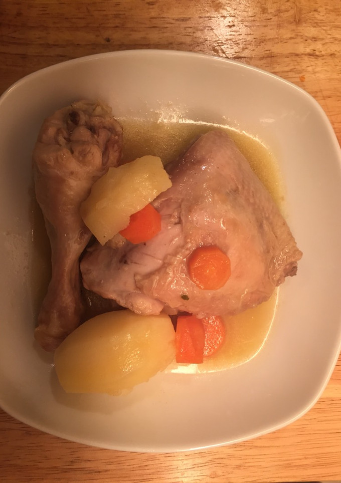 Una foto de Guiso de pollo con mostaza 