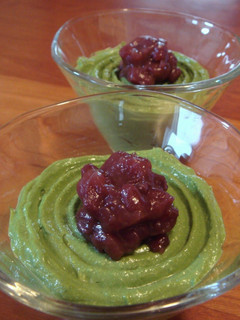 A picture of Simple Tofu Matcha Custard Pudding.