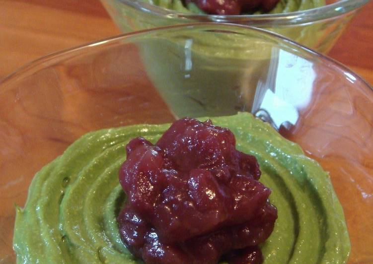 Simple Tofu Matcha Custard Pudding