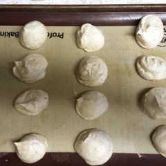 A picture of coffee meringue cookies.
