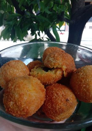 Foto resep Bola bola ubi isi coklat