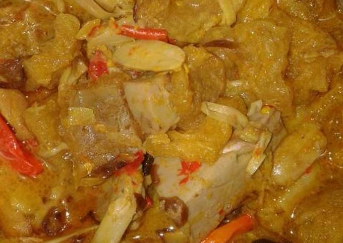 Resep: @gulai nangka+krecek pedas@ Farah Quinn