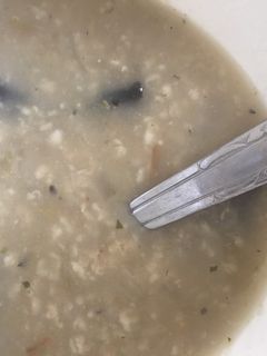 صورة لوصفة شوربه فطر مع الشوفان