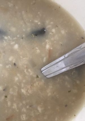 صورة لوصفة شوربه فطر مع الشوفان