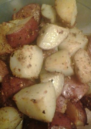 A picture of Yummy crack potatoes.