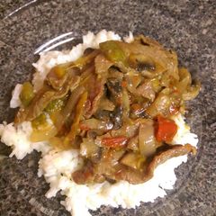 A picture of Sweet and Spicy Pepper Steak.