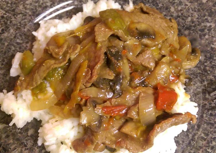 Recipe of Perfect Sweet and Spicy Pepper Steak