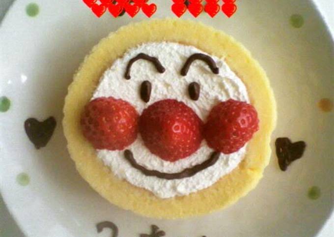 Steps to Prepare Any-night-of-the-week Anpanman Cake in 5 Minutes