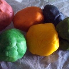 A picture of Homemade Playdough.