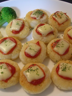 A picture of Okara Mochi Pizza Bites.