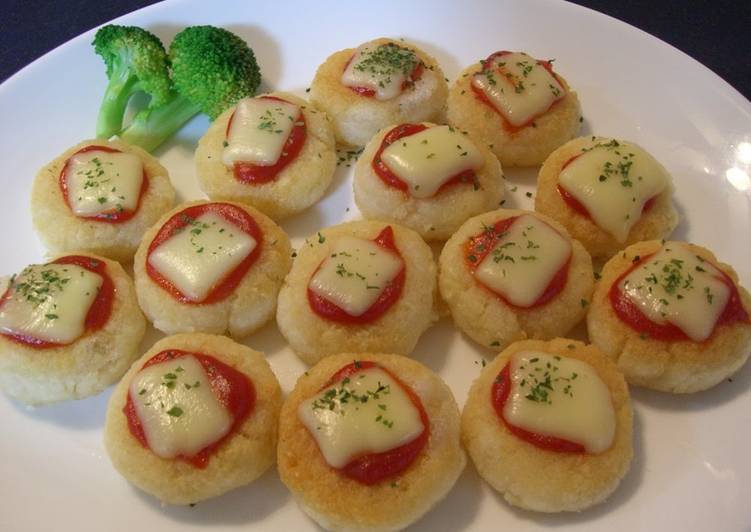 Okara Mochi Pizza Bites