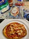 Mini naan bread pizza