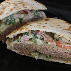 Applebee's Quesadilla Burgers A picture of Applebee's Quesadilla Burgers.