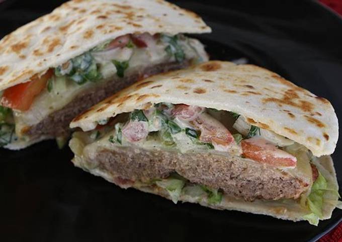 Recipe of Award-winning Applebee&#39;s Quesadilla Burgers