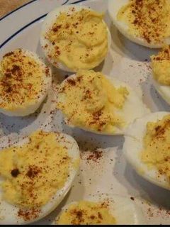 A picture of Junes frickin awesome deviled eggs!.
