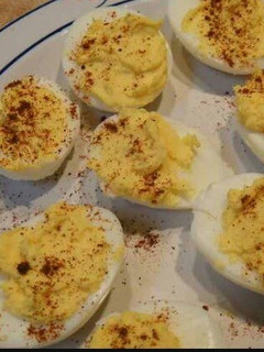A picture of Junes frickin awesome deviled eggs!.