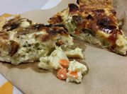 A picture of sausage quiche