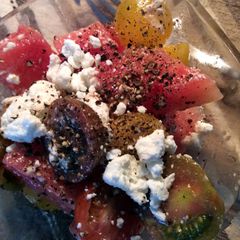 A picture of Watermelon & Tomato Salad.