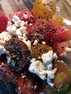 A picture of Watermelon & Tomato Salad.