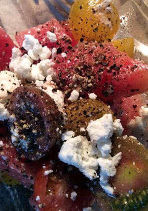 A picture of Watermelon & Tomato Salad.