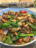 Ayam Shitake Stir Fry dengan Kailan