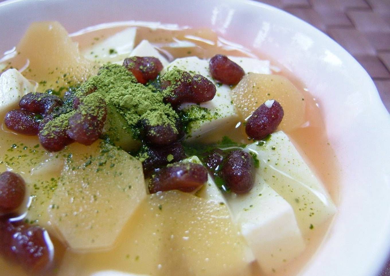 Ginger-Honey Tofu Dessert Soup