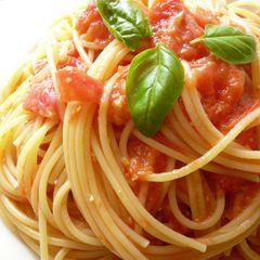 A picture of Pasta with Basic Tomato Sauce.
