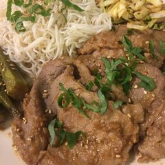 Onion Miso Pork and Cabbage A picture of Onion Miso Pork and Cabbage.