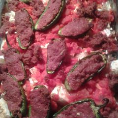 A picture of Spicy roasted cornbeef and cabbage.