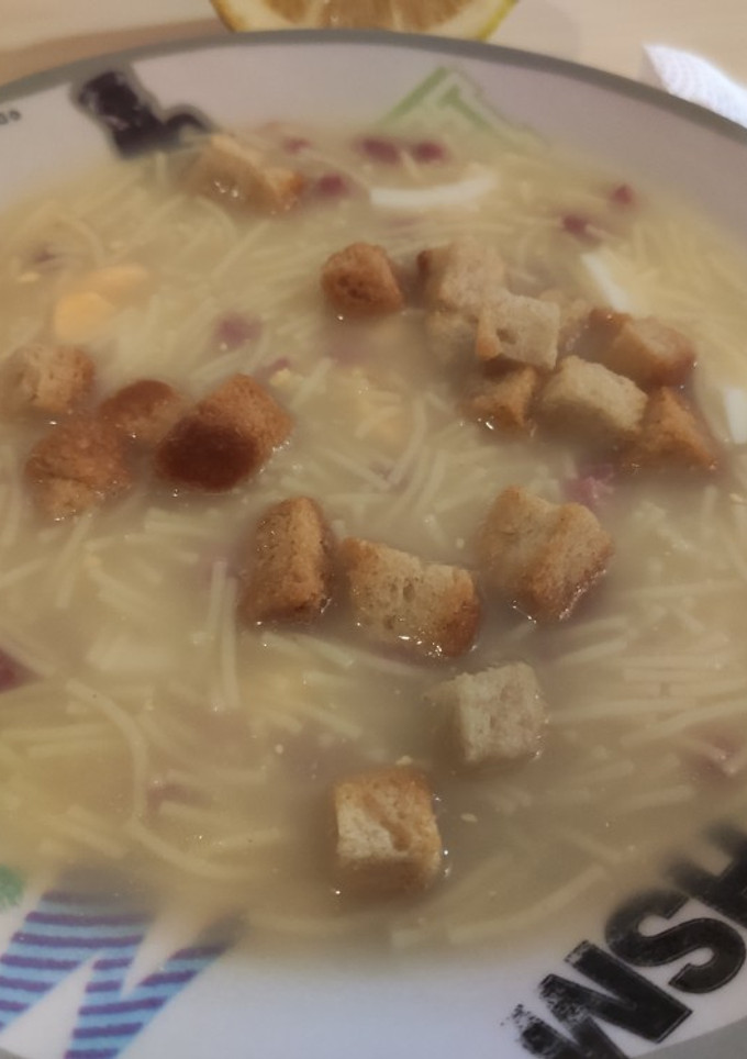 Una foto de Sopa de picadillo