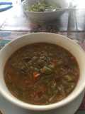 Sopa de carne y verduras
