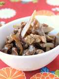 Sweet and Salty Simmered Beef and Burdock Root
