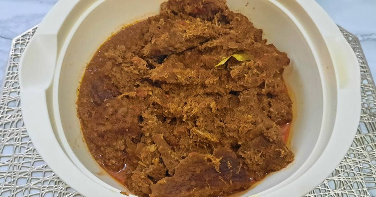 Resep Rendang Kelapa Sangrai Enak Bikin Nambah Nasi Oleh Bundarana