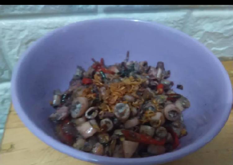 Resep Baby Cumi Goreng Pedas Lezat