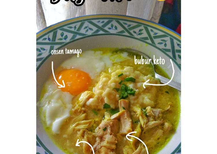 Resep Bubur Ayam Keto / Lontong Keto yang Bisa Manjain Lidah