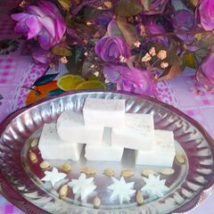 A picture of Kharwas/Colostrum milk pudding.