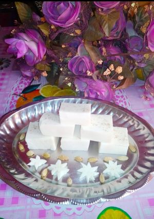 A picture of Kharwas/Colostrum milk pudding.