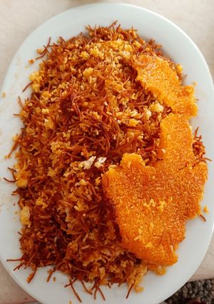 عکسی از دستور رشته پلویی خاص و خوشمزه باااااارشته ورمیشل